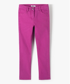 GEMO Pantalon stretch coupe Slim fille violet standard
