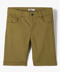 GEMO Bermuda en coton léger fille vert standard