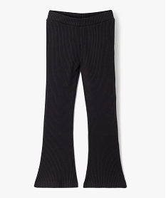 GEMO Pantalon en maille côtelée extensible fille noir standard
