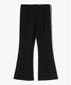 GEMO Pantalon en maille coupe flare fille noir standard