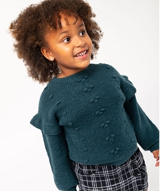 pull avec volants sur les epaules fille vertJ364401_1