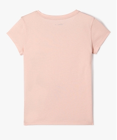tee-shirt a manches ultra courtes avec motif girly fille rose tee-shirtsJ367101_3