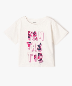 ACCESSOIRE MULTI PAPILLON TEE-SHIRT ECRU