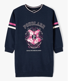 GEMO Robe sweat en molleton fille - Harry Potter navy