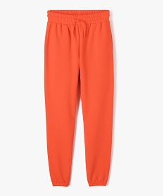 GEMO Pantalon de jogging fille avec intérieur molletonné Orange