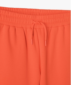 pantalon de jogging fille avec interieur molletonne orangeJ378001_2