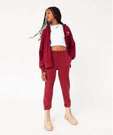 SANS GENRE BLEU ELECTRIQUE PANTALON BORDEAUX