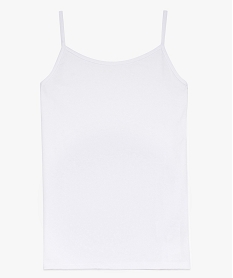 GEMO Débardeur en coton extensible à fines bretelles fille navy