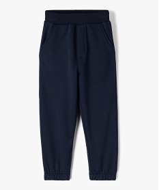 GEMO Pantalon de jogging doublé peluche garçon navy