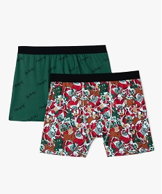 boxer de noel en microfibre imprimee homme imprimeJ395901_1