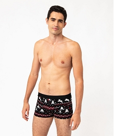 boxer de noel en coton stretch homme (lot de 2) imprimeJ396001_1