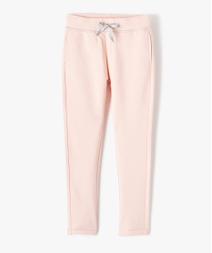 leggings de sport avec surpiqures pailletees fille rose pantalonsJ398601_1