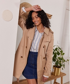 GEMO Trench mi-long femme - LuluCastagnette beige standard