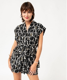 chemise sans manches a motifs graphiques femme imprimeJ417001_1