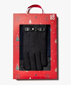 coffret cadeau avec gants et echarpe homme noir standardJ418901_1