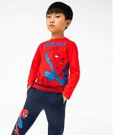 GEMO Tee-shirt à manches longues imprimé garçon - Spiderman rouge standard