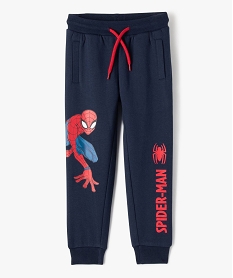 pantalon de jogging molletonne garcon avec motif - spiderman bleu pantalonsJ424801_2