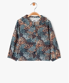 GEMO Blouse à manches longues avec col Claudine bébé fille Bleu