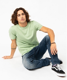 GEMO Jean slim délavé homme Bleu