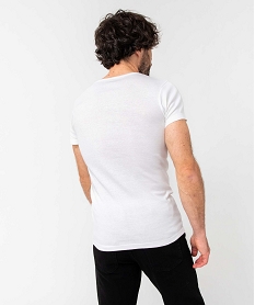 tee-shirt homme a manches courtes et col rond en coton biologique (lot de 2) blancJ427201_3