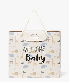 boite cadeau avec motifs animaux bebe blanc standardJ427501_1