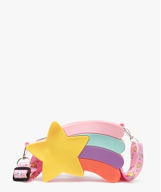 GEMO Pochette forme étoile filante avec bandoulière amovible fille rose standard