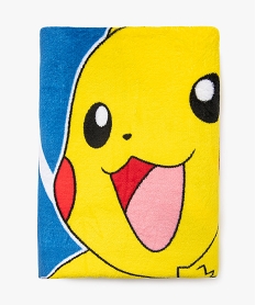 plaid polaire a motifs pikachu - pokemon bleu standardJ435501_2