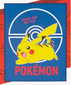 plaid polaire a motifs pikachu - pokemon bleu standardJ435501_3