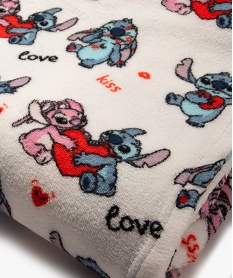 plaid en peluche imprime stitch enfant - disney roseJ435601_3