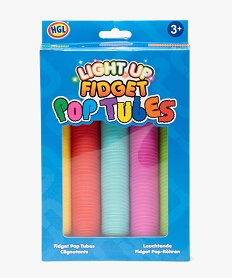 GEMO Fidget pop tubes multicolores lumineux Multicolore