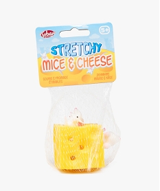 jouet anti-stress fromage et souris etirables jauneJ436201_1