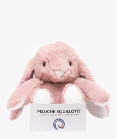 peluche bouillotte lapin a chauffer au micro-ondes roseJ439601_1