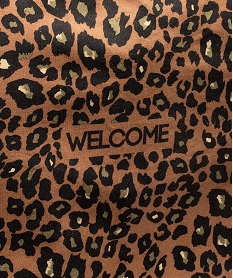 tote bag grand format en tissu imprime leopard femme marron standardJ441301_3