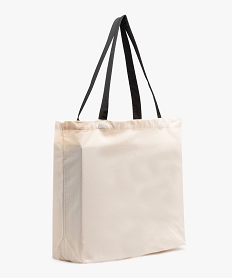 tote bag grand format en tissu imprime femme blanc chineJ441501_2