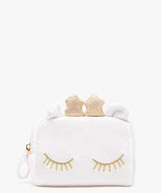 GEMO Trousse maquillage en velours Noël femme Blanc