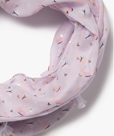 foulard snood avec motifs pailletes fille violet foulards echarpes et gantsJ451101_2