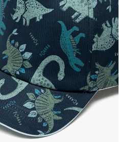 casquette imprime dinosaures bebe garcon bleuJ451701_2