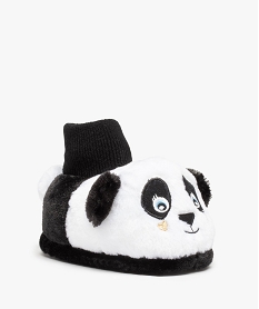 GEMO Chaussons fille 3D panda avec col chaussette blanc standard