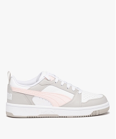 GEMO Baskets femme tricolores style rétro - Puma blanc chine