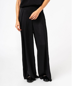 pantalon satine coupe extra large femme noir pantalonsJ454101_1
