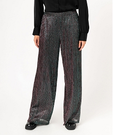 GEMO Pantalon de soirée métallisé femme Multicolore