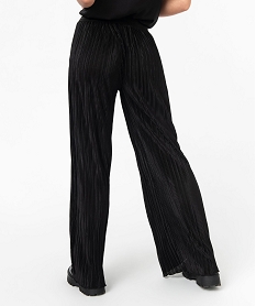 pantalon de soiree plisse brillant femme noirJ454801_3