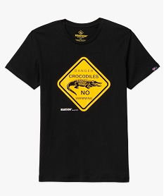 tee-shirt manches courtes imprime homme - roadsign noirJ456801_4