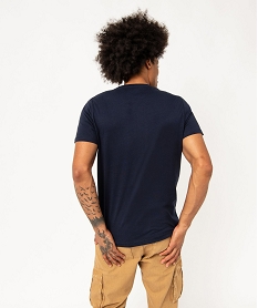 tee-shirt manches courtes imprime homme - roadsign bleuJ456901_3