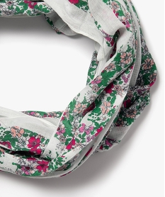 foulard snood a motifs fleuris fille - lulucastagnette multicolore foulards echarpes et gantsJ479501_2