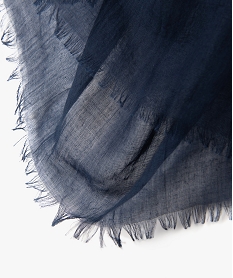 foulard femme extra fin en polyester recycle uni noir chineJ480101_2