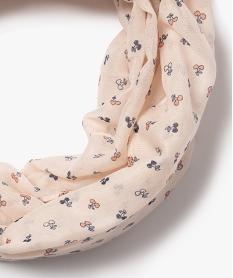 foulard forme snood a motifs cerises fille rose foulards echarpes et gantsJ486501_2