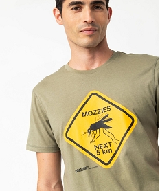 tee-shirt manches courtes imprime homme - roadsign vertJ486701_2