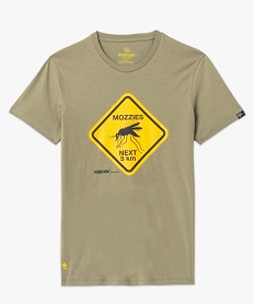 tee-shirt manches courtes imprime homme - roadsign vertJ486701_4