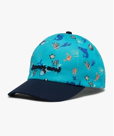 GEMO Casquette à motifs marins garçon Bleu